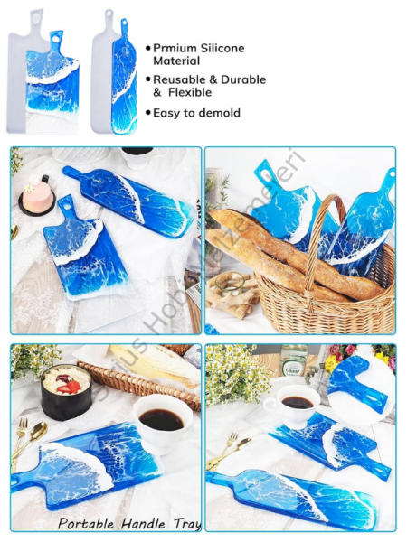 Epoksi Reçine Kesme Tahtası Sunumluk Kalıbı