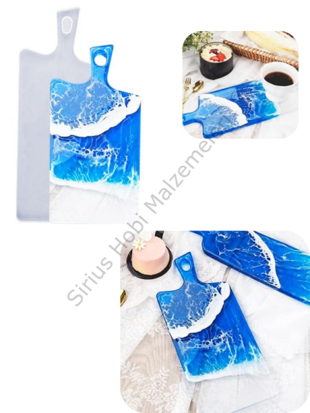 Epoksi Reçine Kesme Tahtası Sunumluk Kalıbı