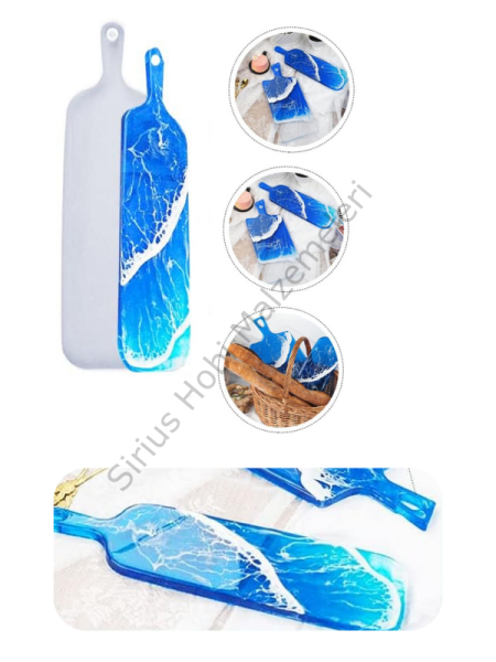 Epoksi Reçine Kesme Tahtası Sunumluk Kalıbı