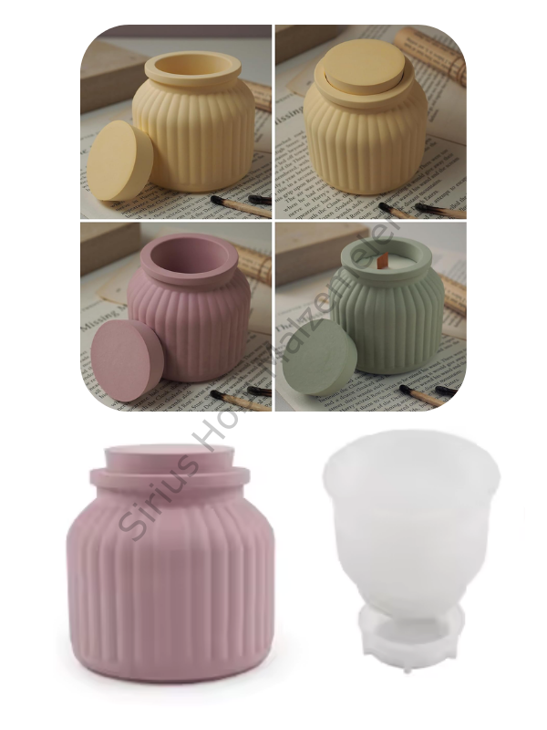 Epoksi Mum Alçı Tasarım Vazo Kalıbı 2