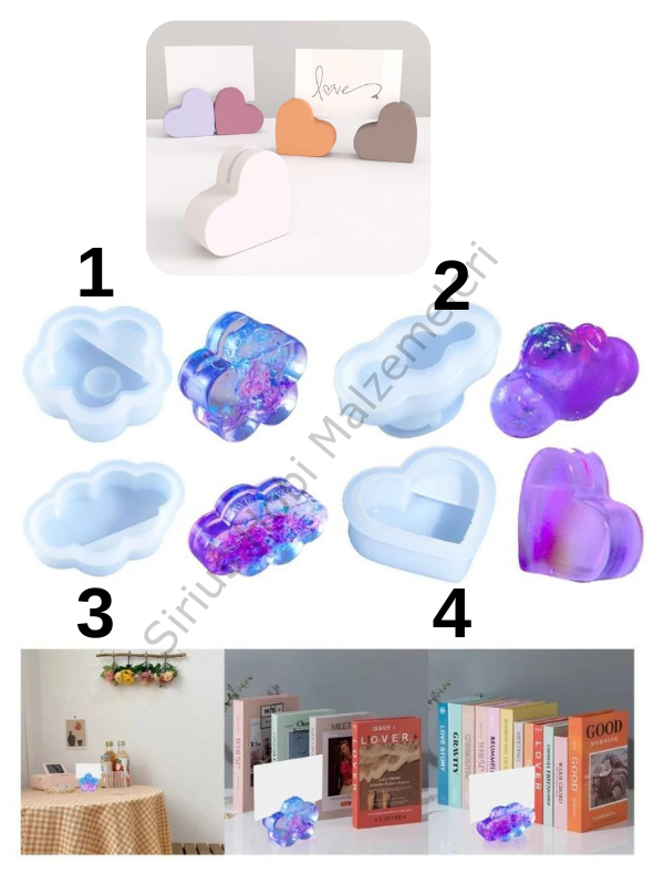 Epoksi Reçine Alçı Not Tutucu Kalıpları