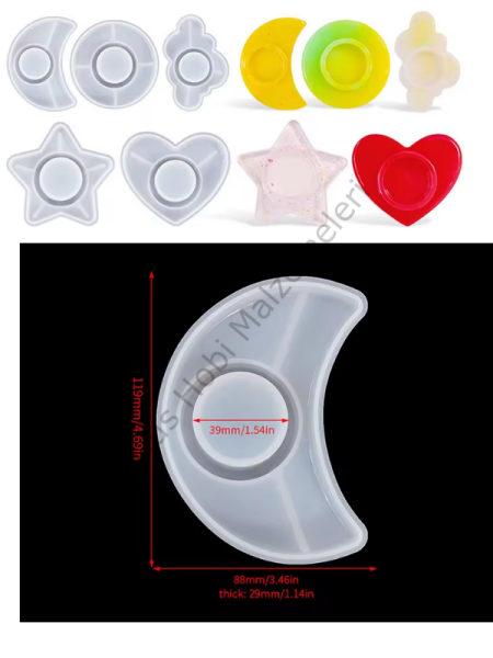 Epoksi Alçı  Trend Mumluk Kalıpları