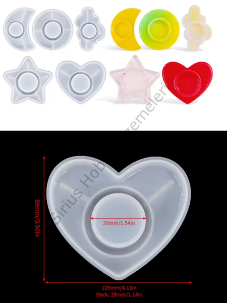 Epoksi Alçı  Trend Mumluk Kalıpları