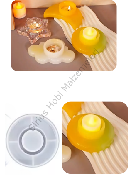 Epoksi Alçı  Trend Mumluk Kalıpları