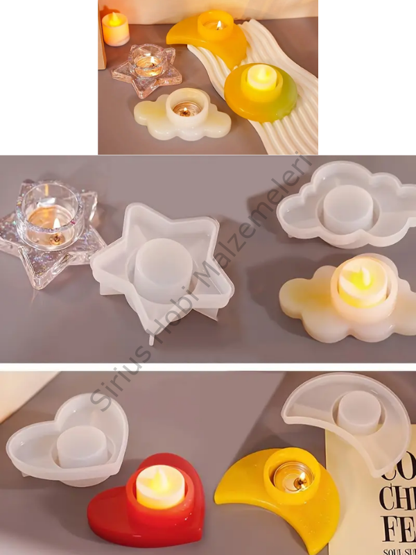 Epoksi Alçı  Trend Mumluk Kalıpları