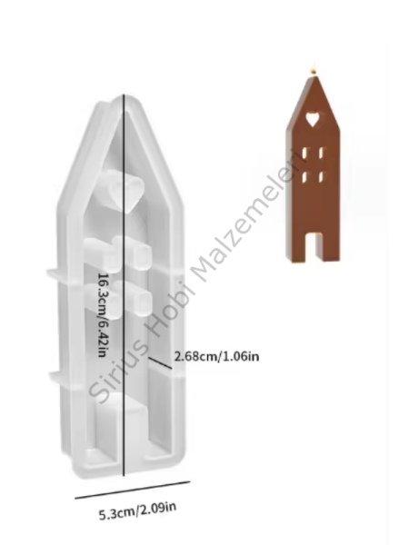 Epoksi AromaTerapi Mum Alçı Ev Kalıbı