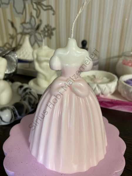 Epoksi Mum Alçı  3D Gelinlik Kalıbı