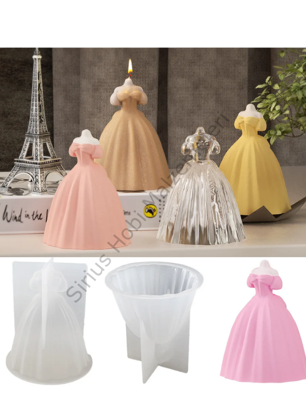 Epoksi Mum Alçı  3D Gelinlik Kalıbı