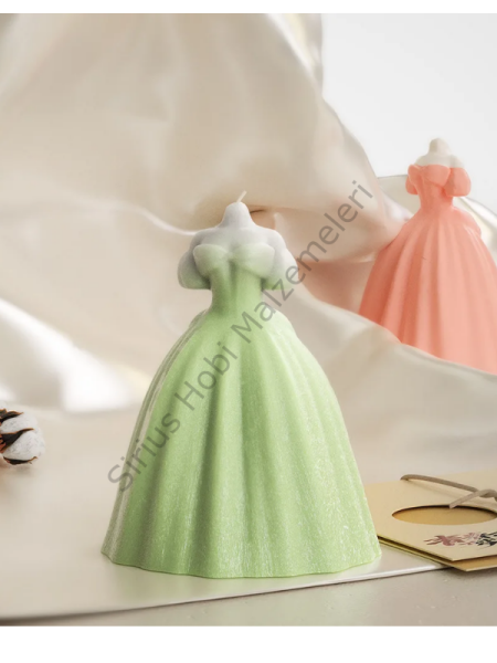 Epoksi Mum Alçı  3D Gelinlik Kalıbı