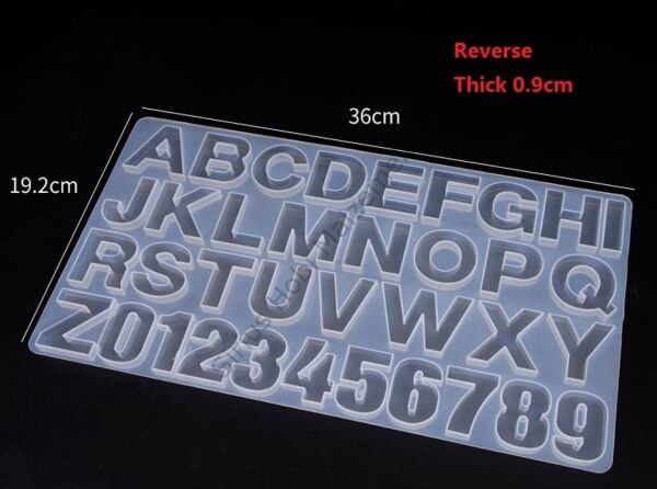 Epoksi Anahtarlık  Düz Büyük Harf  Kalıbı. 4-5cm