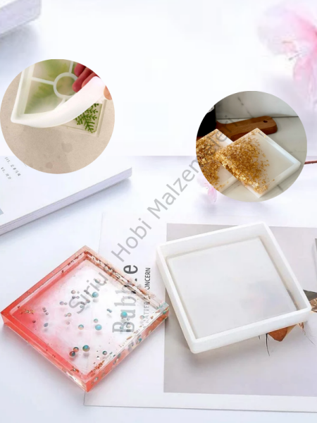 Epoksi Bardak Altlığı Kalıbı Kare