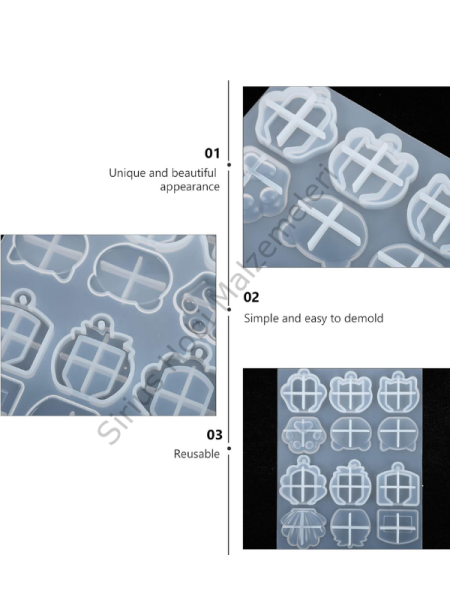 Epoksi Reçine Anahtar Anahtarlık  Kabı Kalıpları