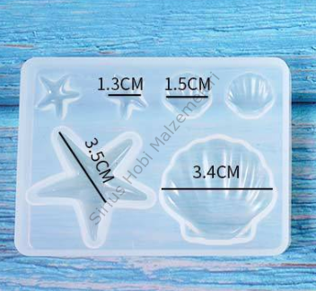 Epoksi Deniz yıldızı Midye Kalıbı