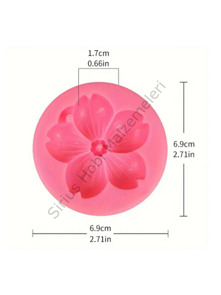 Epoksi Mum Anahtarlık Sakura Kalıbı