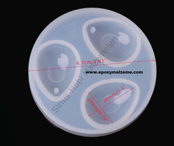 Epoksi Damla  Kolye Kalıbı