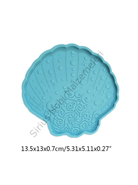 Epoksi Reçine Alçı Midye Bardak Altlığı Kalıbı