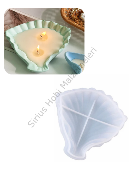 Epoksi Alçı Deniz Yıldızı Midye Mumluk Kase Tabak Silikon Kalıpları