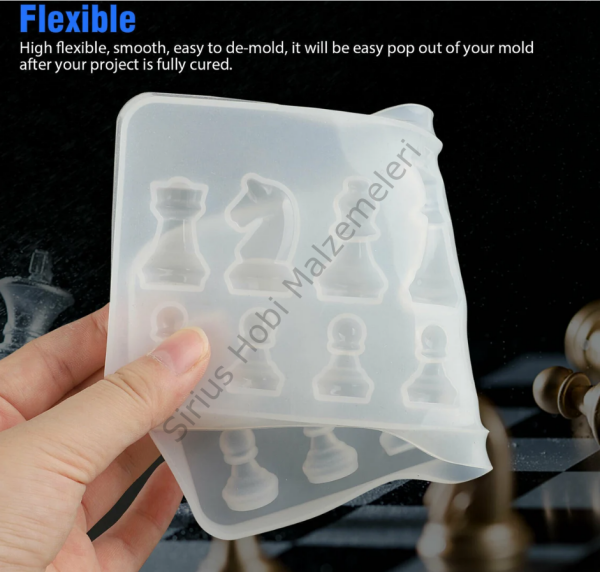 Epoksi Reçine Satranç Kalıbı