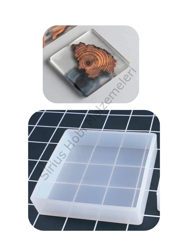 Epoksi Çok Amaçlı Tasarım Kalıbı 10.8x10x8x2.2cm