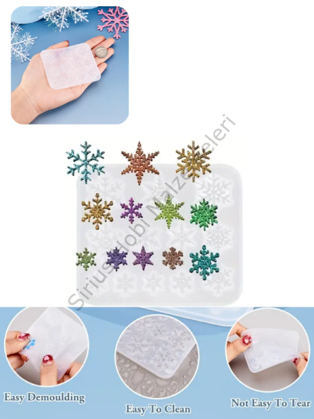 Epoksi Reçine Minik Kartaneleri Kartanesi Silikon Kalıbı