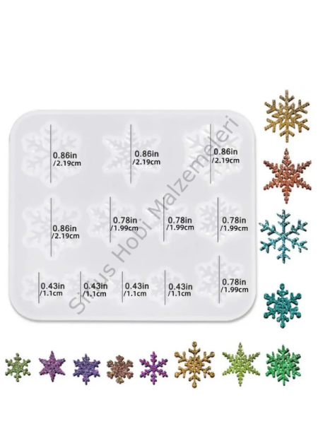 Epoksi Reçine Minik Kartaneleri Kartanesi Silikon Kalıbı