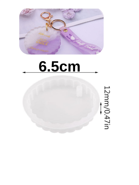 Epoksi Reçine 6.5 cm Magnet Silikon Kalıbı