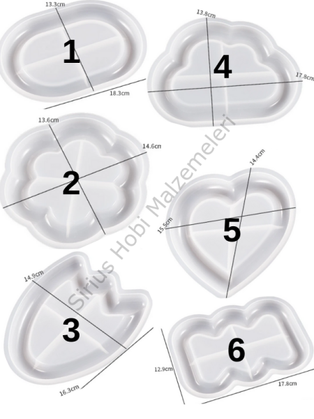 Epoksi Beton Alçı Trend Bardak Altlığı Sunumluk Kalıpları