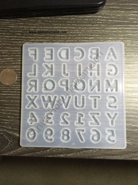 Epoksi Reçine Küçük  Harf Silikon Kalıbı