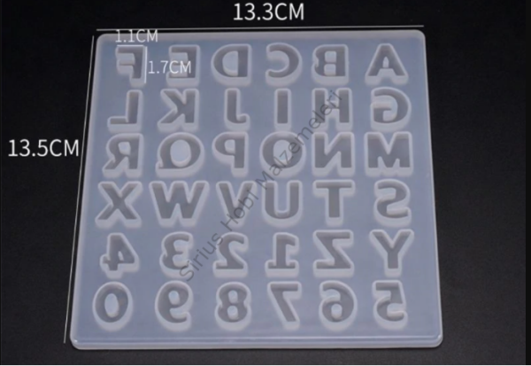 Epoksi Reçine Küçük  Harf Silikon Kalıbı