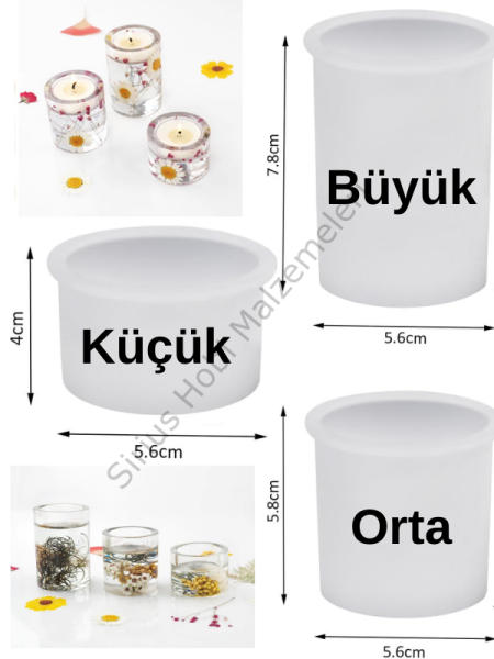 Epoksi Alçı Tasarım Trend Mumluk Kalıpları