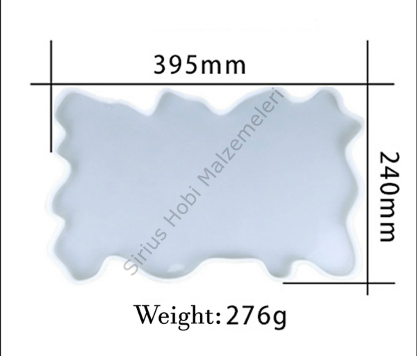 Epoksi Tepsi Kalıbı. 38.3x23.2