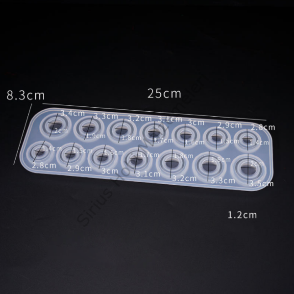 Epoksi Reçine Çoklu Yüzük Silikon Kalıbı