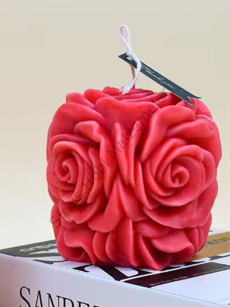 Gelin Buketi Aromaterapi Gül Mum Kalıbı 2