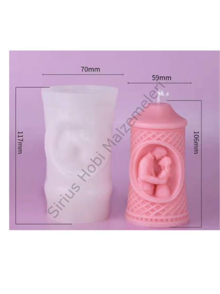Aromaterapi Sevgililer Günü Mum Kalıbı