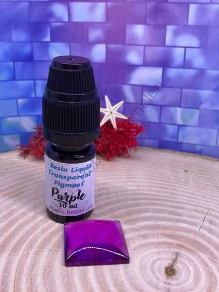 Resin Liquid Transparent Pigment Epoksi Reçine  Şeffaf Pigment Seti 10 renk 100 ml