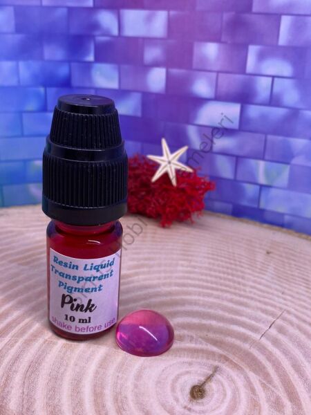 Resin Liquid Transparent Pigment Epoksi Reçine  Şeffaf Pigment Seti 10 renk 100 ml