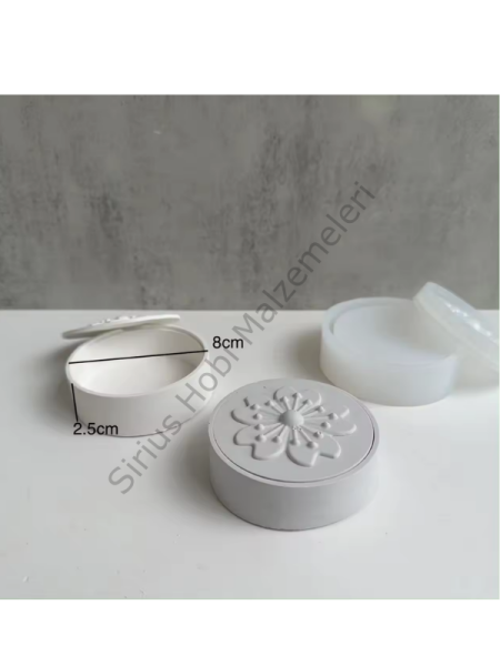 Epoksi Alçı Kiraz Çiçeği Kapaklı  Saklama Kutusu Kalıbı