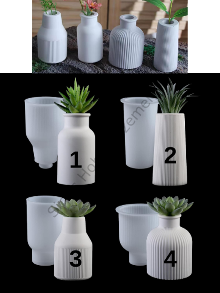 Epoksi Mum Alçı Tasarım Vazo Kalıpları