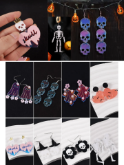 Epoksi Reçine İskelet Halloween Hayalet Küpe Kalıpları
