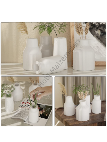 Epoksi Mum Alçı Tasarım Vazo Kalıpları