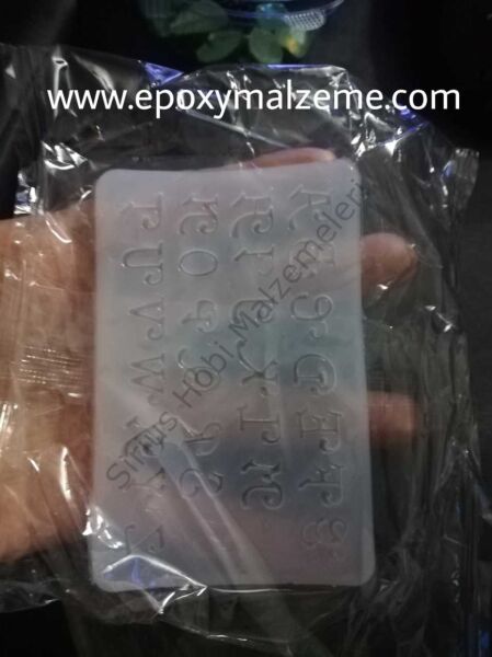 Epoksi Reçine 1 cm Saç Vs Tasarım İçin Harf kalıbı