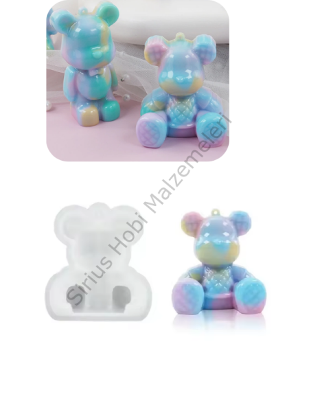 Epoksi Reçine  Ayıcık Anahtarlık Kalıpları