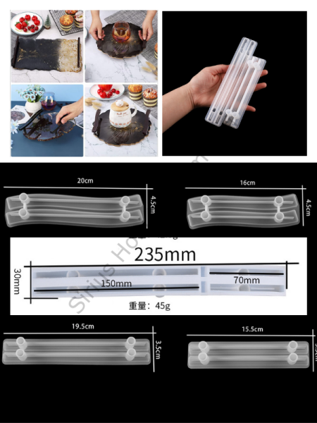 Epoksi Reçine Tepsi Kulpu Silikon Kalıbı