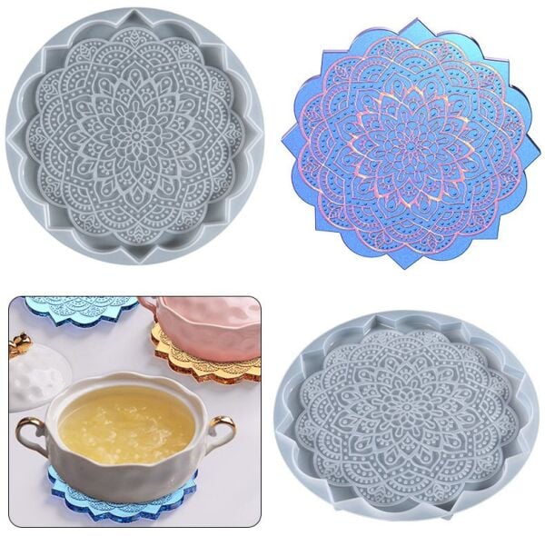 Epoksi Mandala 20 cm Sunumluk Kalıbı