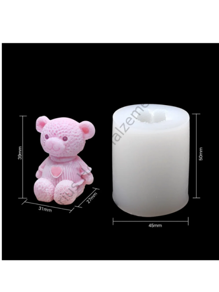 Epoksi Mum Sabun Alçı Ayıcık Kalıpları