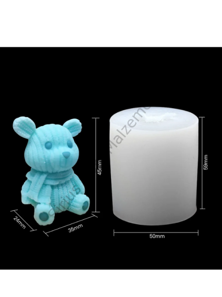 Epoksi Mum Sabun Alçı Ayıcık Kalıpları