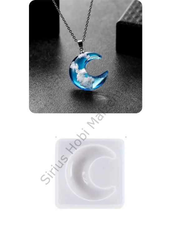 Epoksi Reçine Ay Silikon Kalıbı