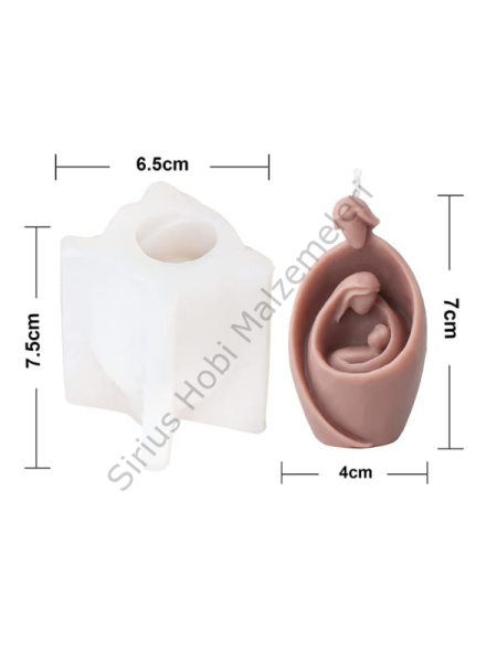 Aromaterapi Anne Bebek Baba Aile  Mum Kalıbı