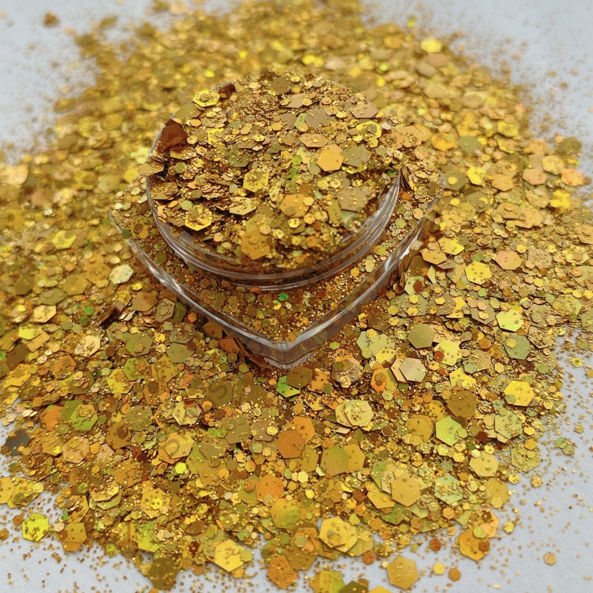 Epoksi Chunky Glitters Gold1   4 gr