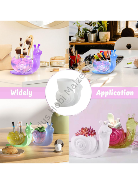 Epoksi Mum Alçı  Salyangoz Biblo Kalıbı